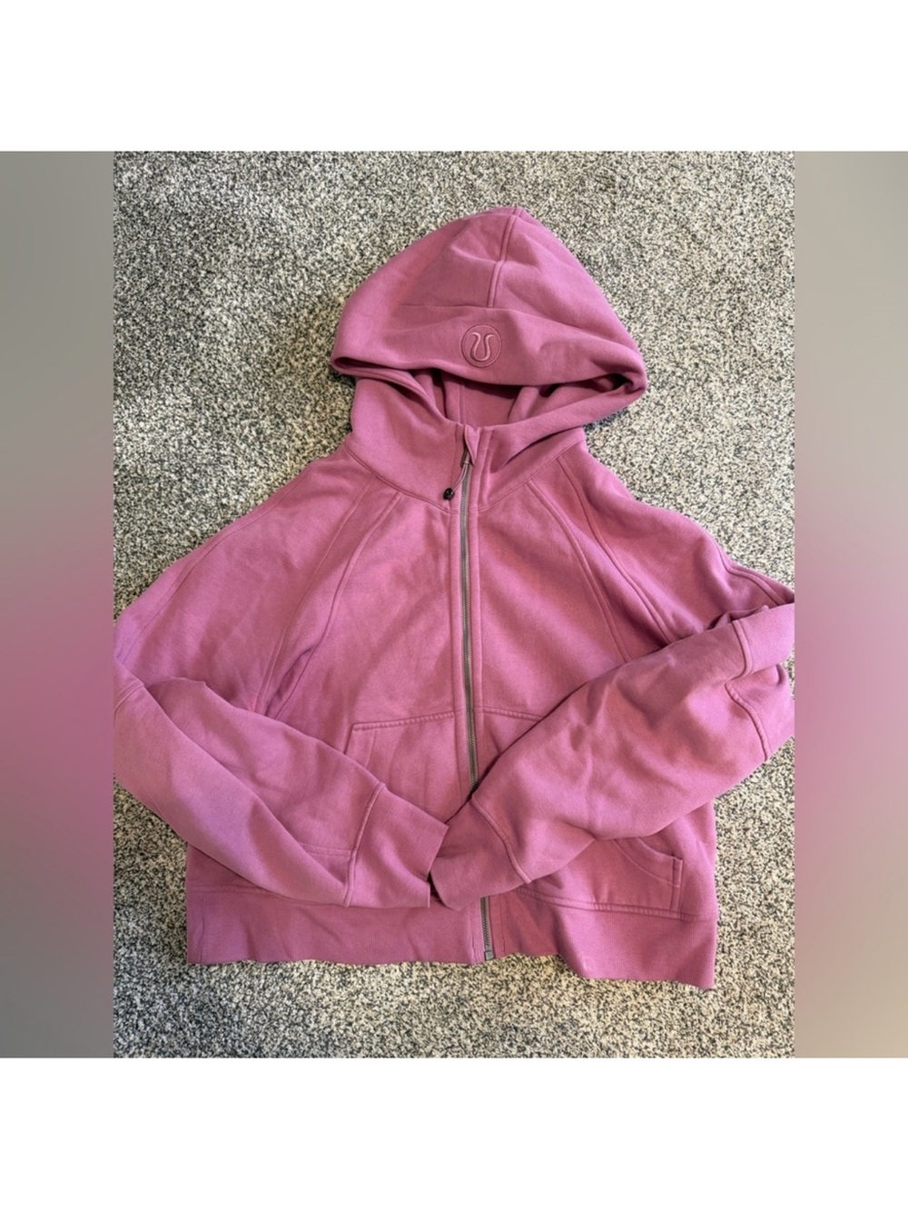 lululemon athletica Dusty Rose Zip-Up Hoodie Bomber Jacket